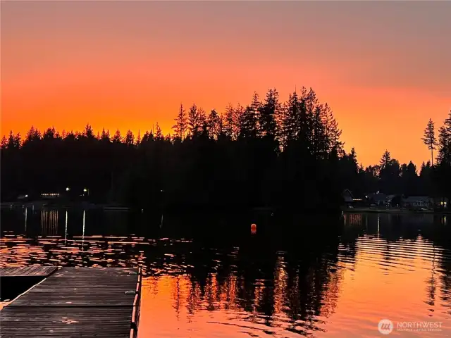Sunset from the park - 2 minute walk!