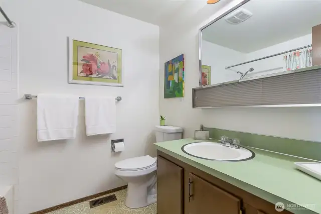 Hallway bathroom