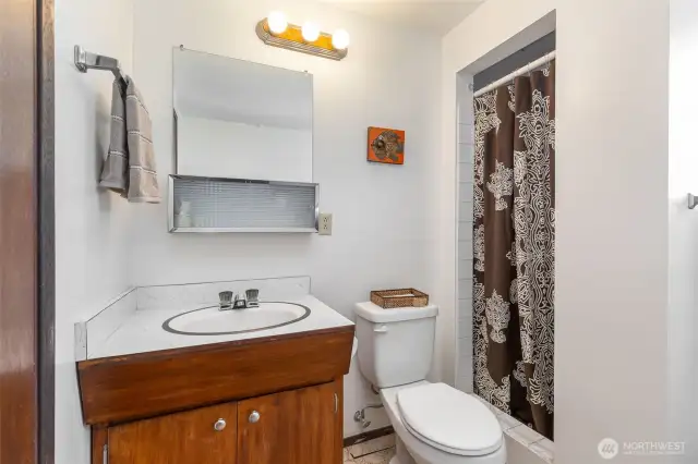 Lower level 3/4 bathroom