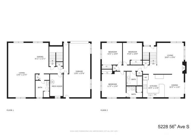 Floor plan for 5228 56th Ave S.