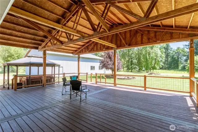 Covered deck off of TV Area