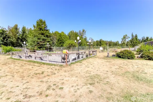 Ready to plant fenced garden.
