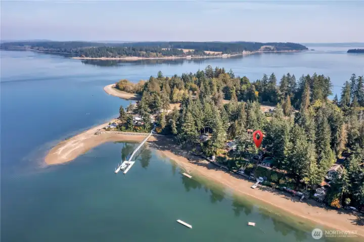 Aerial of parcel and surrounding area