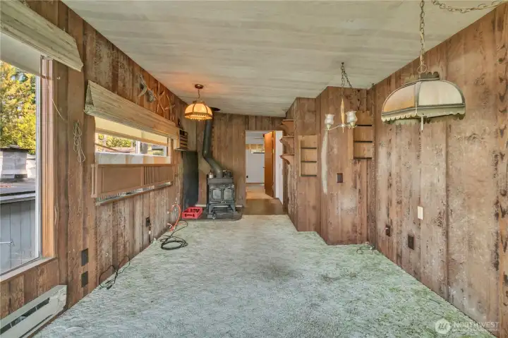 Main house upper bedroom overlooking Sound Views