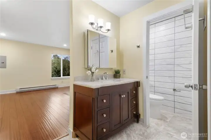 Updated 3/4 Bath