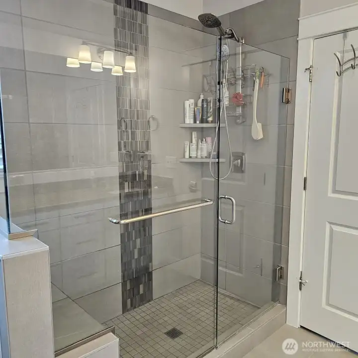Shower in the master bedroom.