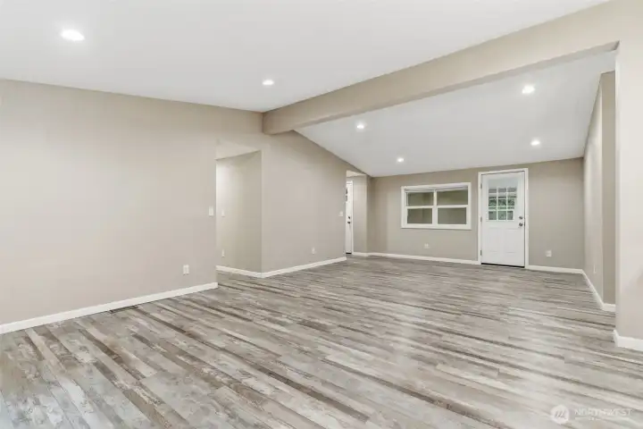 Vaulted Ceiling throughout the home