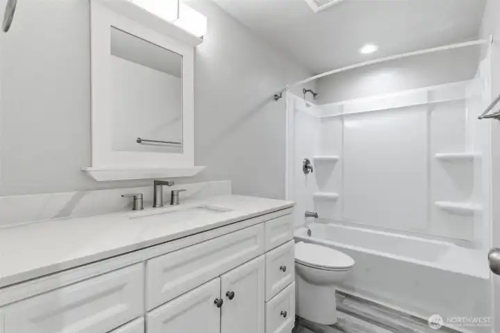 Full bathroom #2 off Bedroom #2 (second primary).