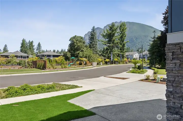 Mt Si views abound from the community! Picture taken from neighboring home. View vary per lot. See site agent for details.