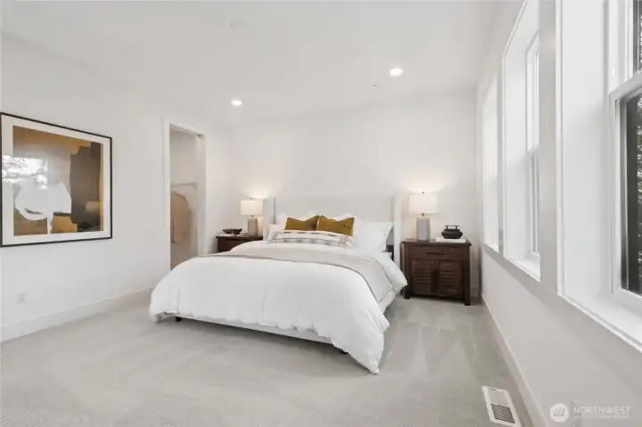 Primary suite (Facade, Ext Colors, Interior Photos & Floor Plans for illustrative purposes only. Actual Facade, Ext Colors, Interiors & Floor Plans may differ.)