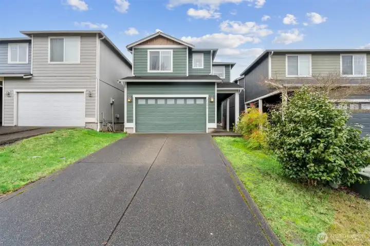 2-car attached garage, driveway parking and ample community parking to accommodate all guests and visitors.