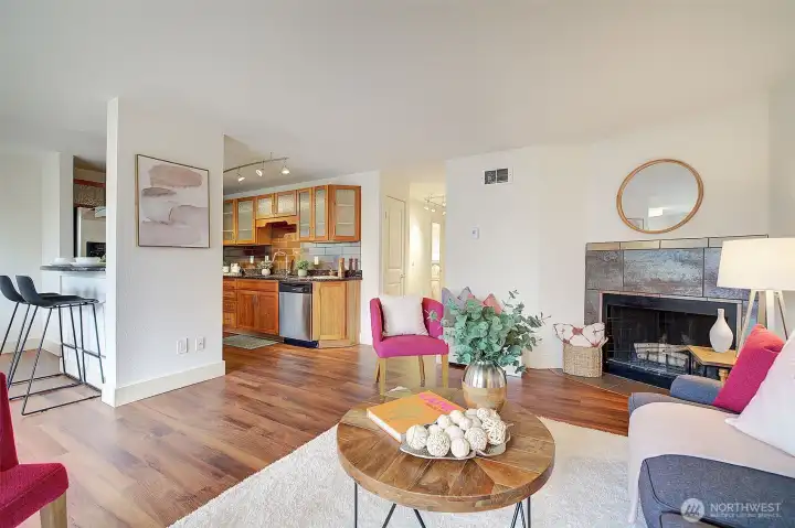 This thoughtful floorplan is great for entertaining...or quiet enjoyment with views amidst the surrounding treetops.