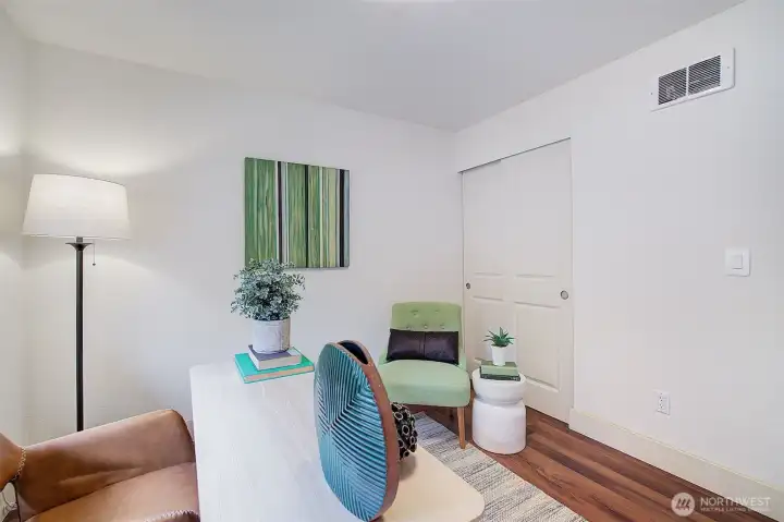 The spacious design lets you decide...bedroom?  or home office?