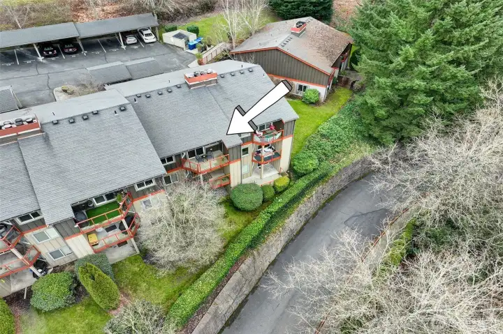 You will enjoy this top floor unit with no homes behind you.