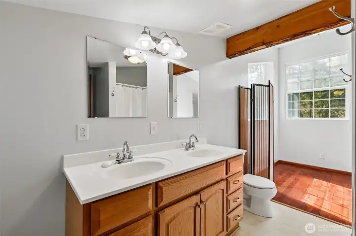 Updated upstairs bathroom
