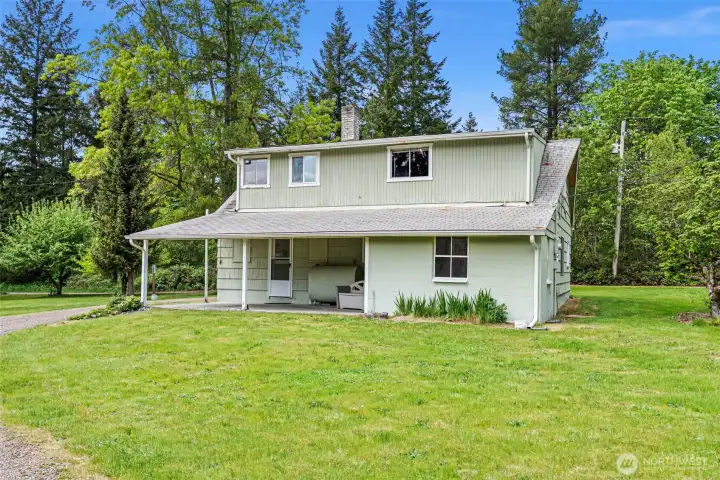 Back of farmhouse