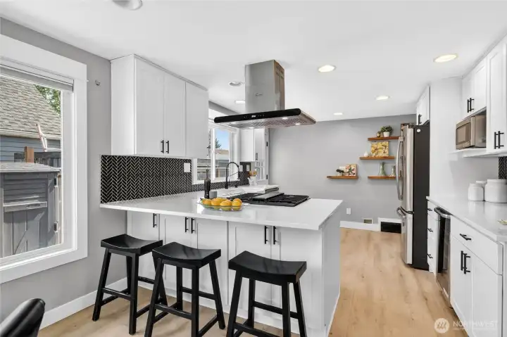 Kitchen with eating space