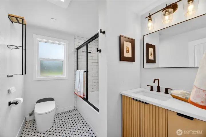 Main level remodeled full bathroom