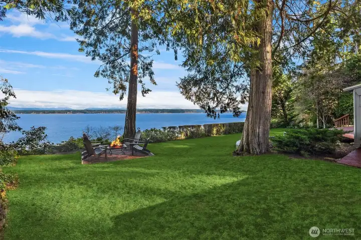 Expansive water views.