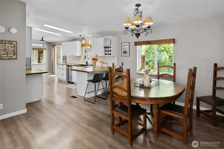 Updated kitchen with new flooring, cabinets, counter tops. Updated kitchen with new flooring, cabinets, counter tops.