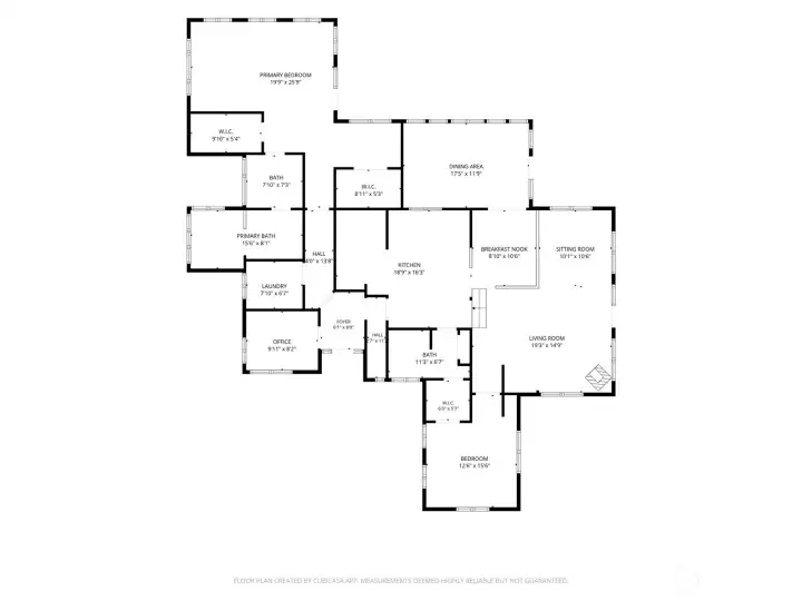 Floor plan of main house Floor plan of main house
