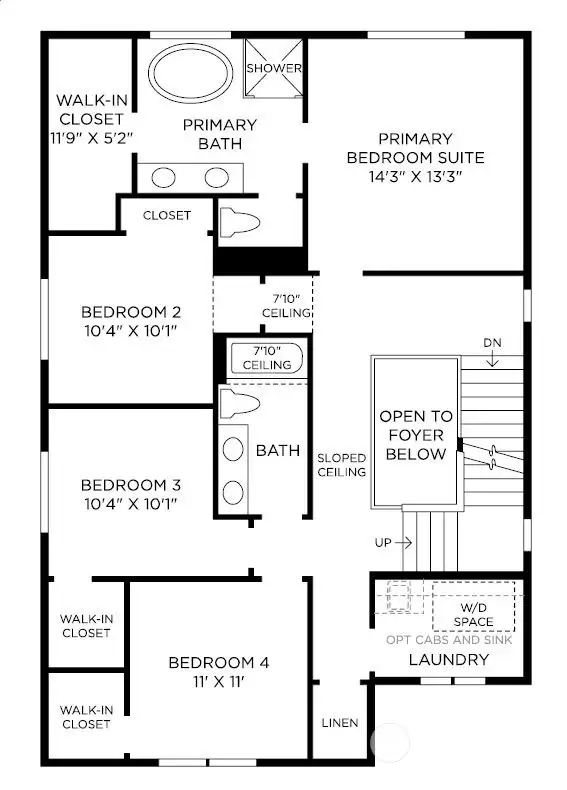 Floor plan renderings are used for illustrative purposes only. All features, designs, measurements, and available options will vary.