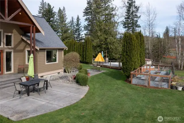 Relax with your morning coffee and take in the sights and sounds of the beautiful PNW lifestyle.