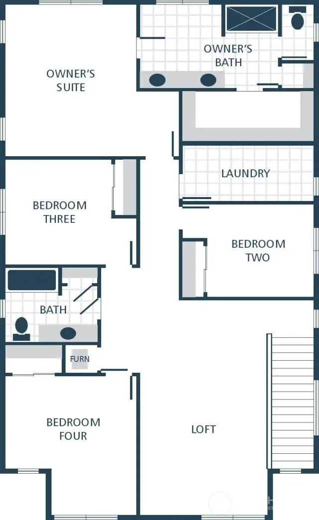 Image is a rendering. Photographs are for illustrative purposes only. Features, finishes, interior/exterior colors, landscaping and floorplan shown may vary from actual homes built.
