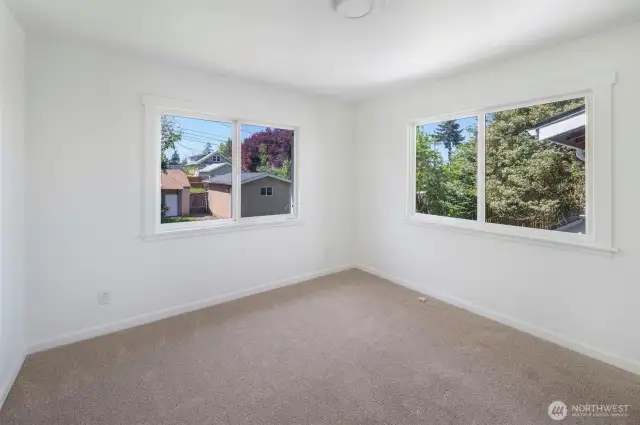 New carpets, lighting and paint.