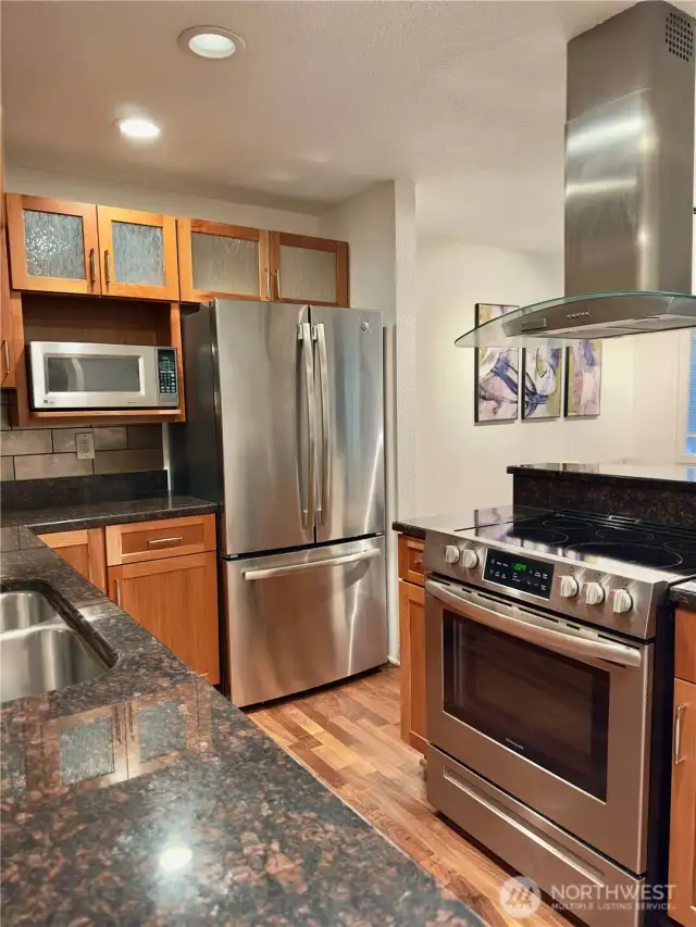 stainless steel kitchen appliances
