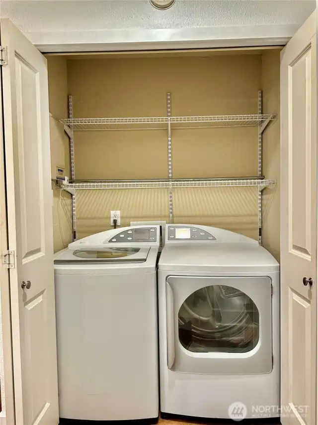 in-unit washing and dryer
