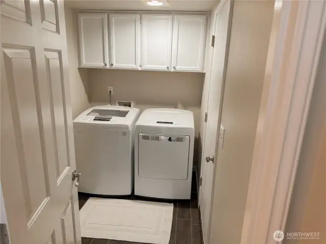 Large laundry room.  Washer and dryer stay!