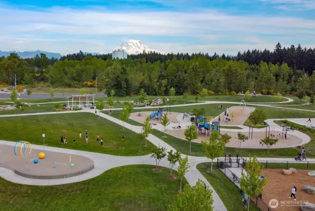 Enjoy a playground, a splash pad, dog park, and more!