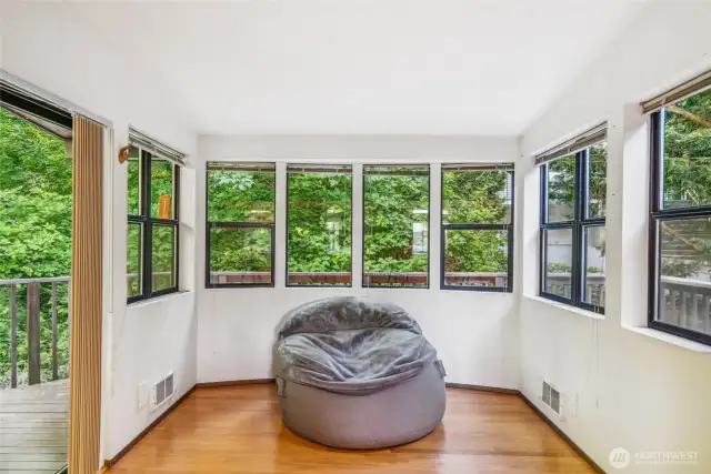 Sunroom off of kitchen