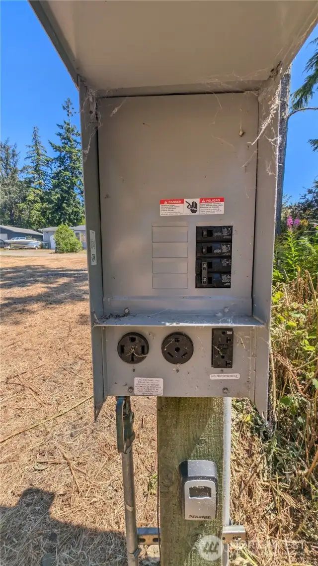110, 30 & 50 amp RV connections