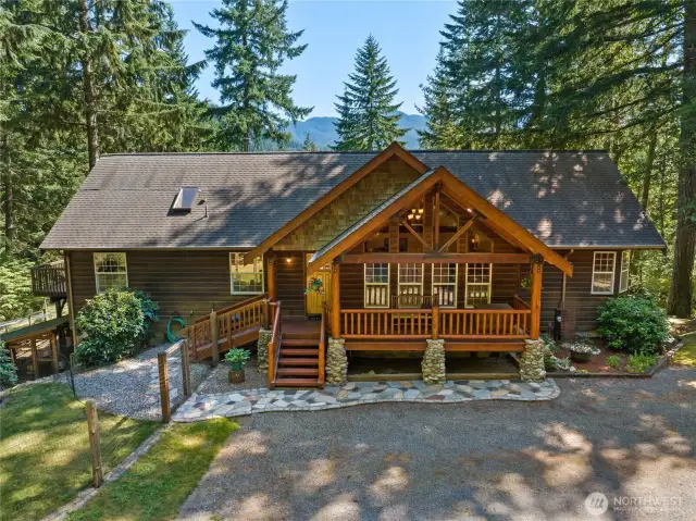 Opportunities like this don’t come often—this stunning home on over 5 private acres offers unmatched tranquility, breathtaking mountain views & multiple outbuildings. From the moment you wind down the tree-lined driveway, you’ll feel worlds away.