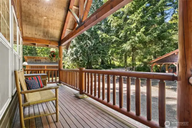 Welcoming front porch