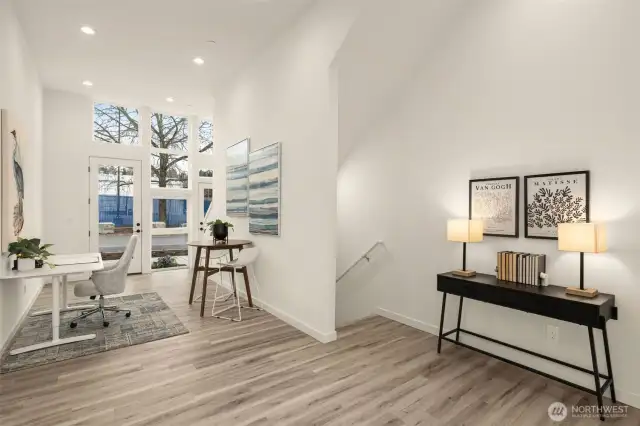 Inviting work/live first floor that is ADA compliant.
