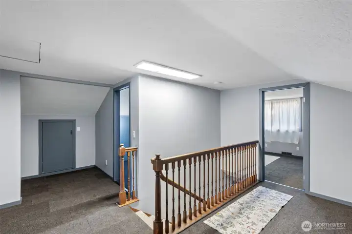 loft area and storage