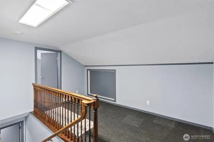 loft area and storage