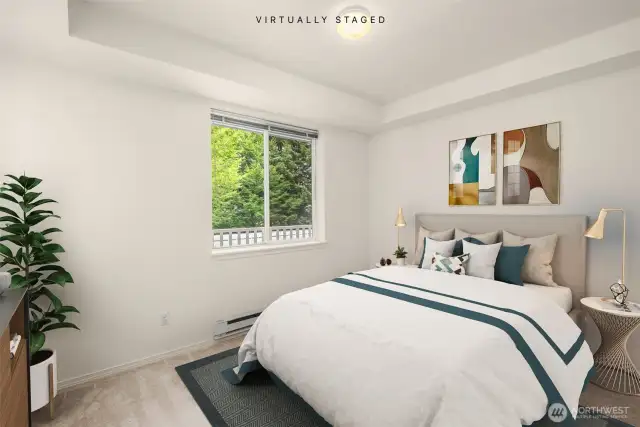 Bedroom #2 (virtual staging)