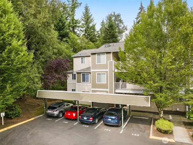 carport parking spot for this condo is #143 (end)
