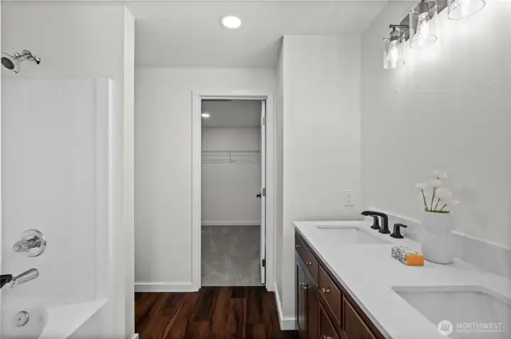 Master bathroom / closet