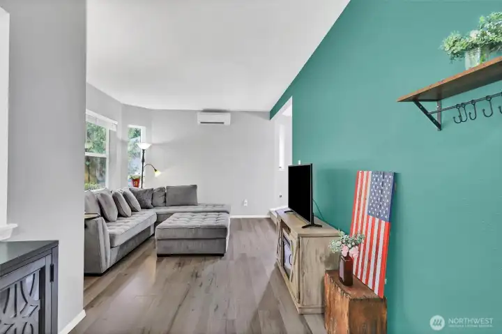 Spacious living room with room or all your furniture