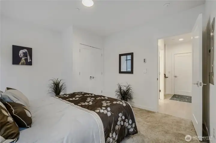 Main Floor Bedroom and Entry Way