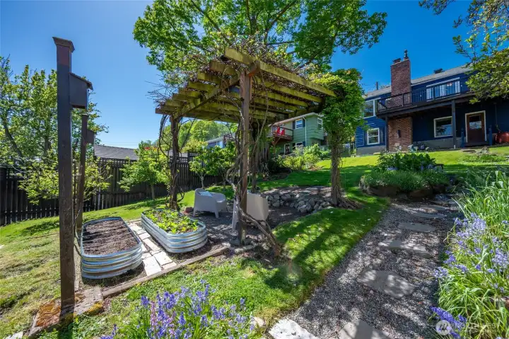 Fully fenced yard