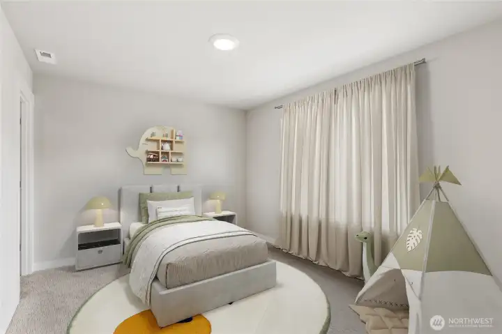 One of 6 bedrooms! Virtual staging