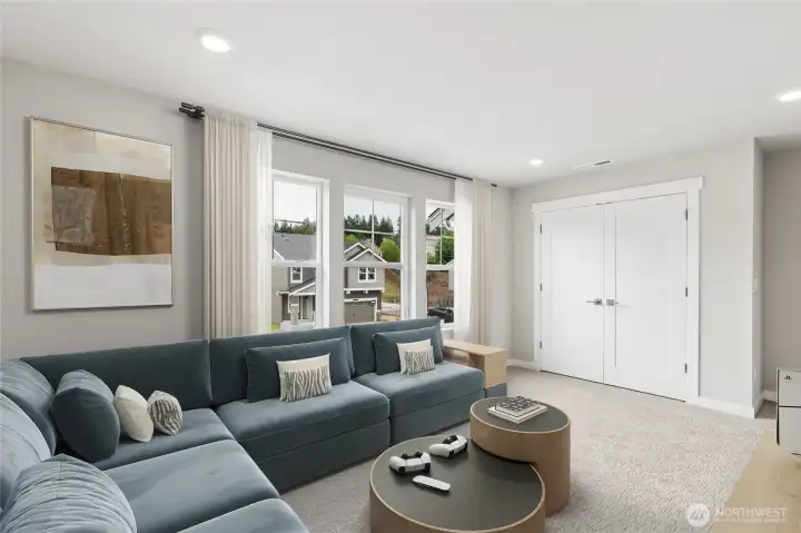 Top floor 6th bedroom or bonus area.  Virtual staging!