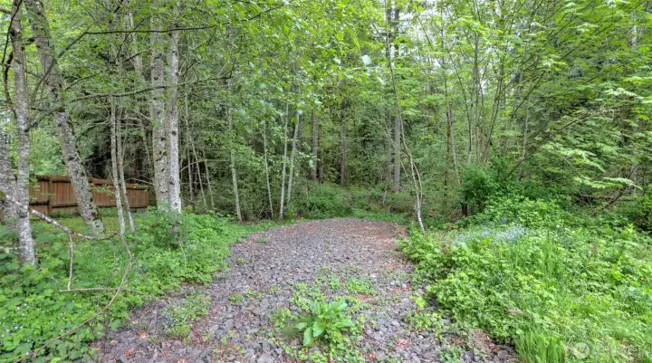 Flat lot ready to build on.