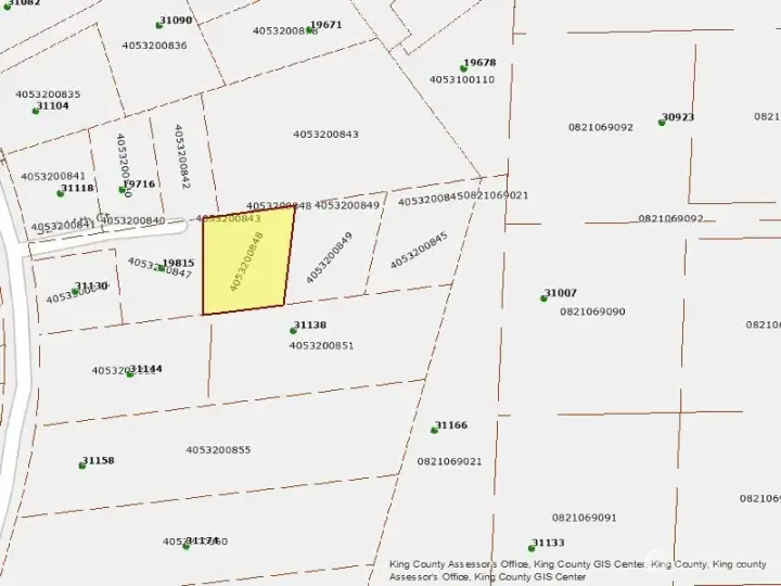 King County Plot Map.
